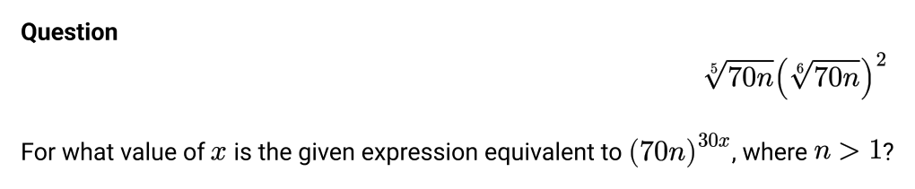 Math question 2 from SAT question bank