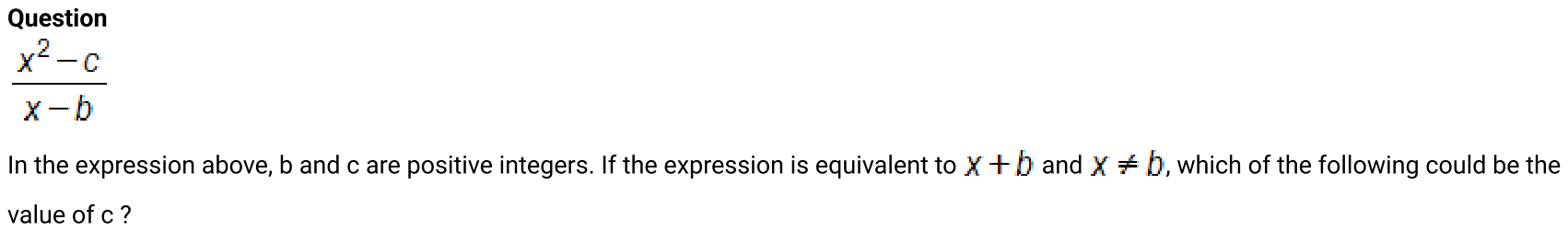 Math question 3 from SAT question bank