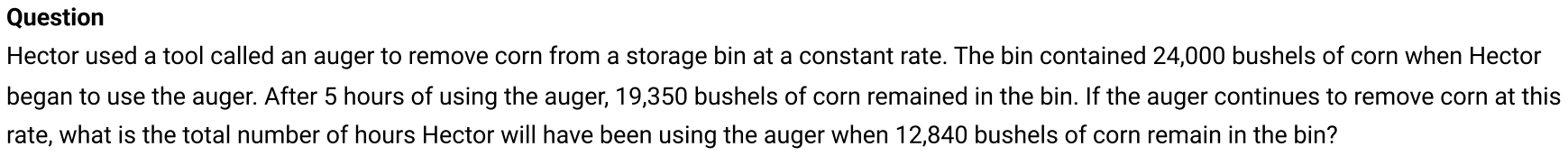 Math question 5 from SAT question bank