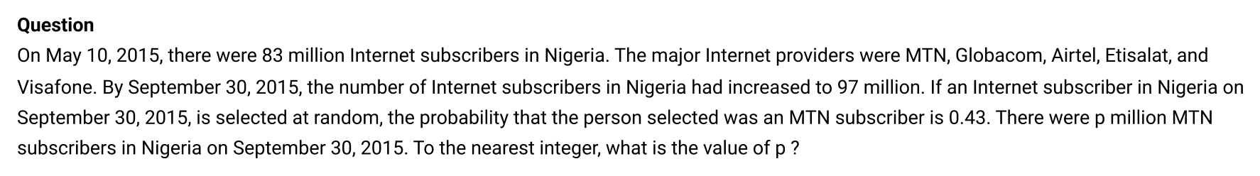 Math question 10 from SAT question bank
