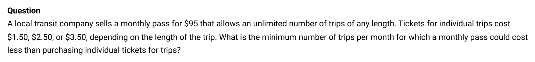 Math question 18 from SAT question bank