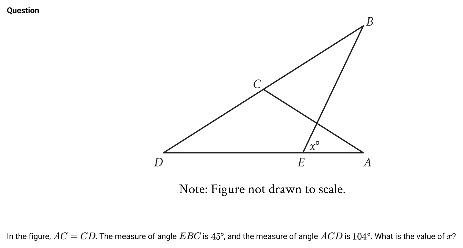 Math question 24 from SAT question bank